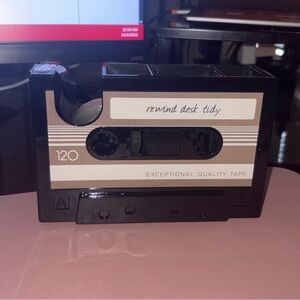 Nostalgic Cassette Tape & Pen Holder for Desk